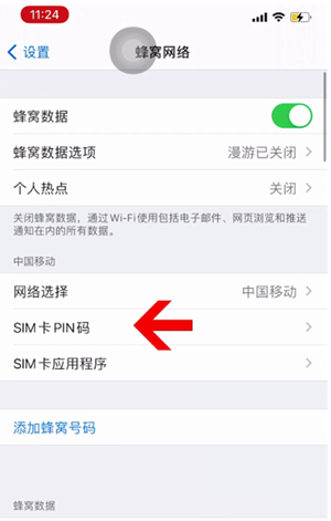 天柱苹果14维修网分享如何给iPhone14的SIM卡设置密码 