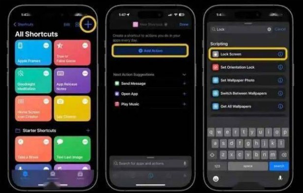 天柱苹果14锁屏维修店分享iPhone14升级iOS16.4后如何创建锁屏快捷方式 