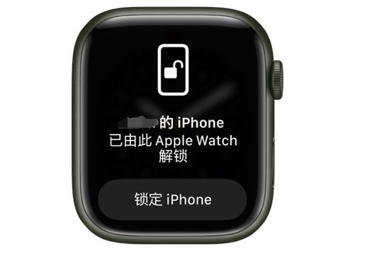 天柱苹果手机维修分享用 AppleWatch 解锁配备面容 ID 的 iPhone方法 