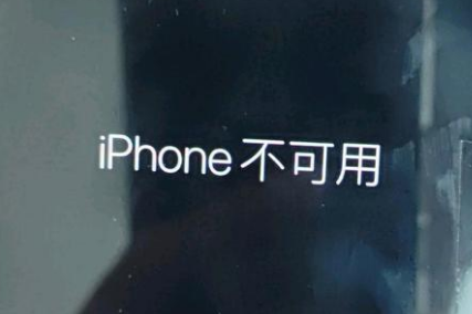 天柱苹果服务网点分享锁屏界面显示“iPhone 不可用”如何解决 