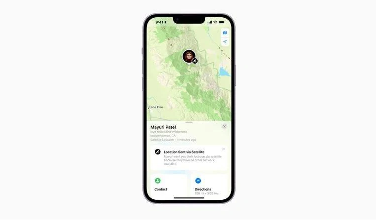 天柱苹果14维修分享iPhone14系列中 FindMy功能通过卫星分享位置方法教程 