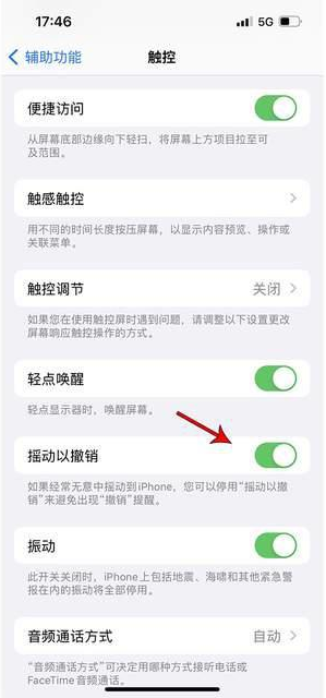 天柱苹果手机维修分享iPhone手机如何设置摇一摇删除文字 