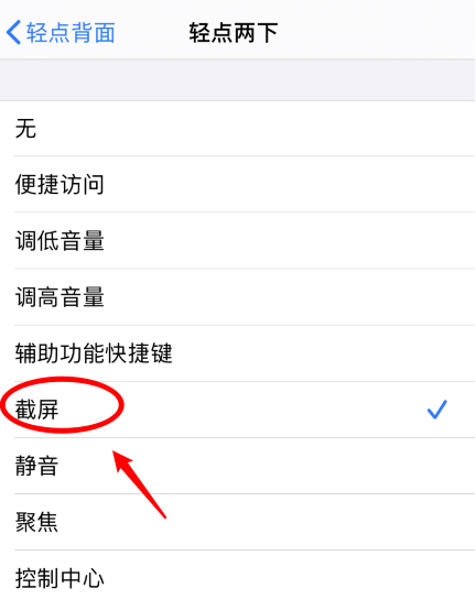 天柱苹果手机维修分享iPhone12如何启用双击截屏 
